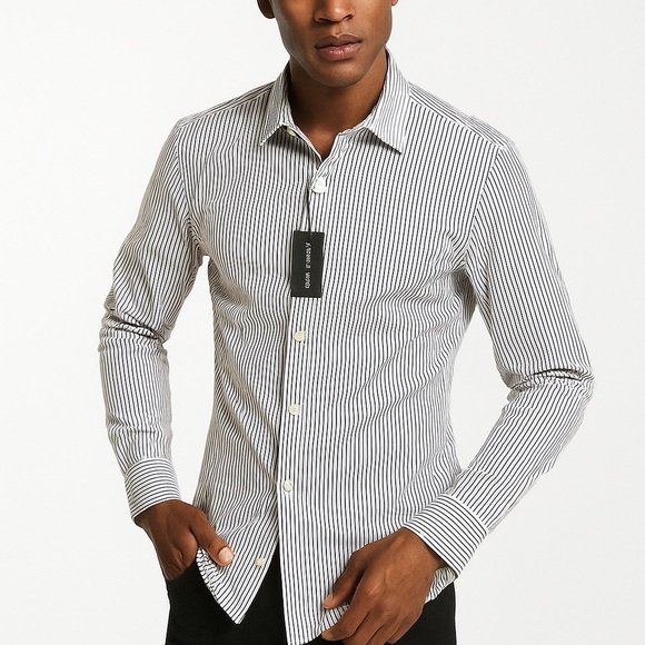 Michael Kors Men's Striped Dress Shirt NWT - Picture 1 of 6